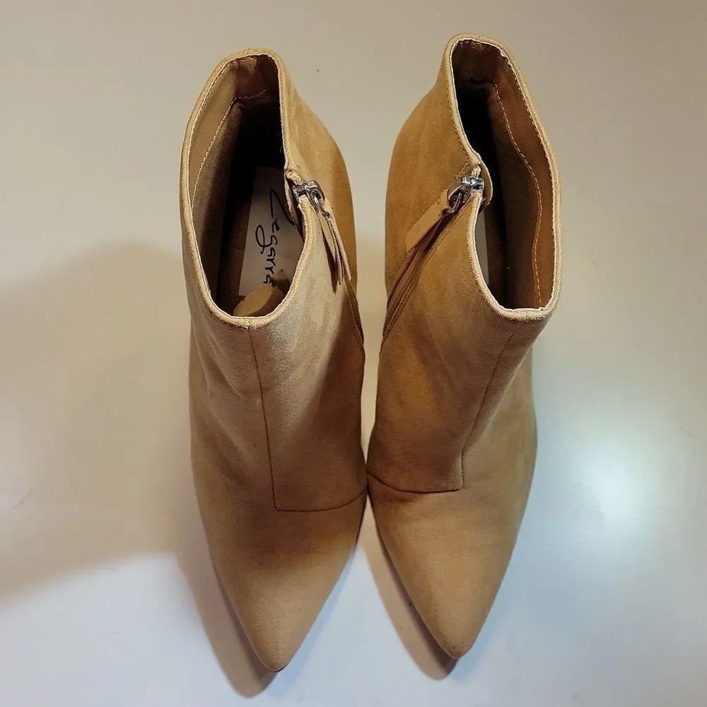 ZEGARRA POINTED TOE SUEDE HIGH HEEL STILETTOS ANKLE BOOTS - Picture 10 of 15